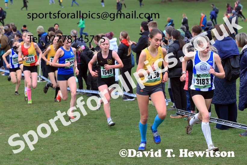 Womens Under-17s 2026 UK CAU Inter Counties Cross Country, Wollaton Park, Nottingham. Photo: David T. Hewitson/Sports for All Pics